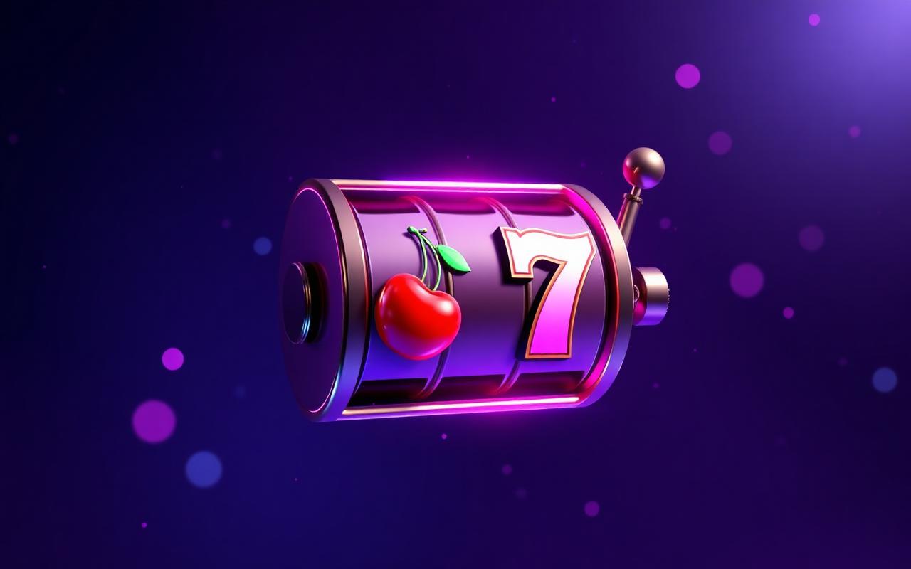 Slot reel met cherries en lucky 7 bij SpinAura